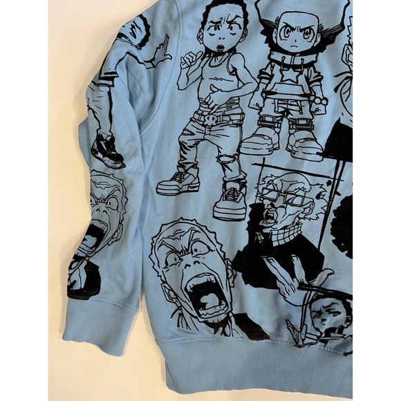 DEKRYPTIC X THE BOONDOCKS - GOLD WINNERS OUTLINE BLUE HOODIE 2XL - Picture 16 of 16